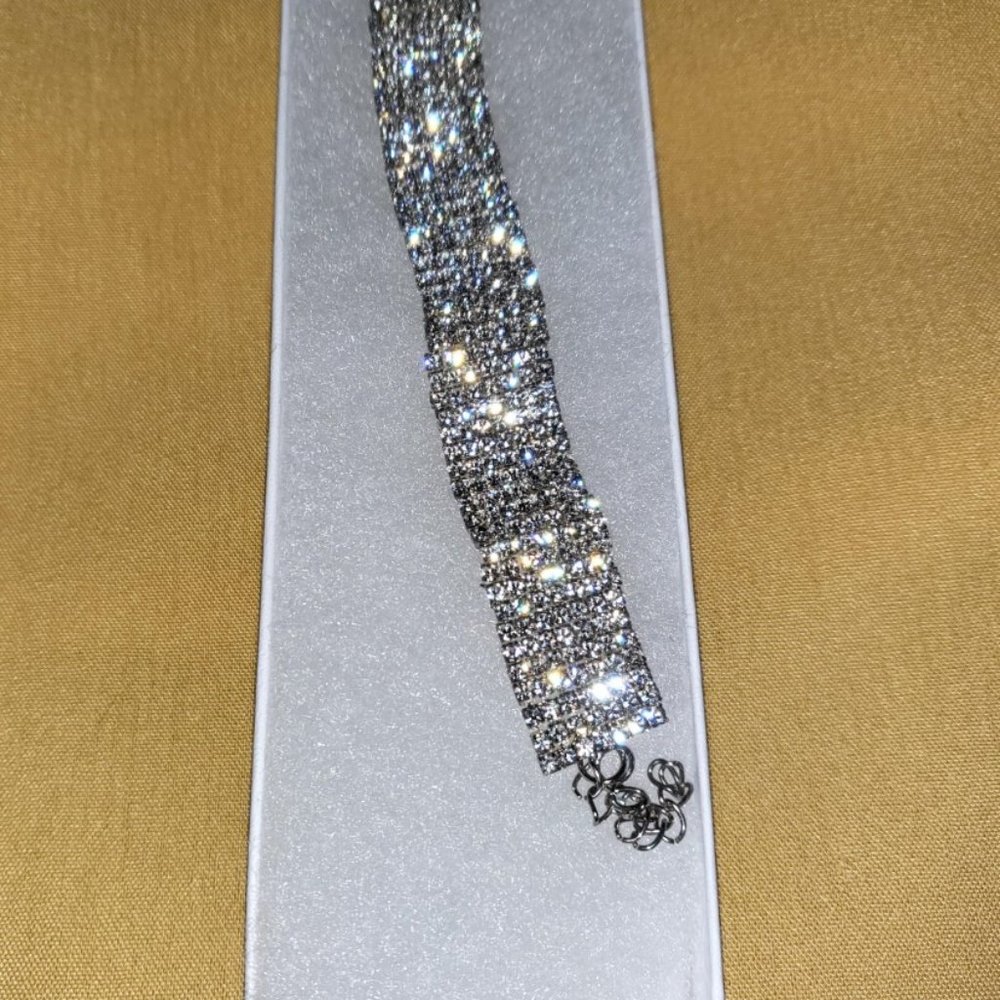 Multi-Strand Rhinestone Wedding Set - image 3